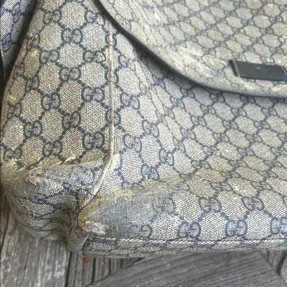 Gucci Beige and Blue Women's Diaper Bag - Picture 7 of 15